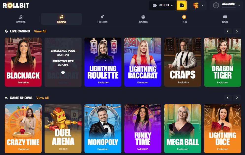 Casino online Rollbit