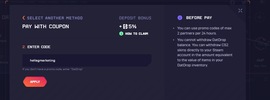  código promocional hellagmarketing