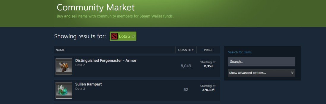 Mercado da Steam